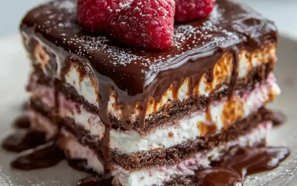 Raspberry Chocolate Lasagna: An Effortless Indulgence