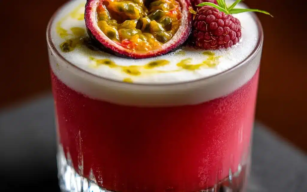 Raspberry Passionfruit Tequila Sour: A Delicious Cocktail Delight