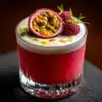 Raspberry Passionfruit Tequila Sour