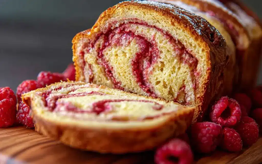 Raspberry Swirl Brioche Loaf: A Comforting Homemade Delight