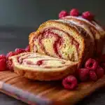 Raspberry Swirl Brioche Loaf