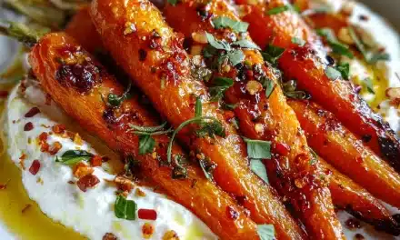 Roasted Carrots with Whipped Ricotta and Hot Honey: A Flavorful Family-Style Delight