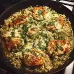 Salsa Verde Chicken & Rice Skillet