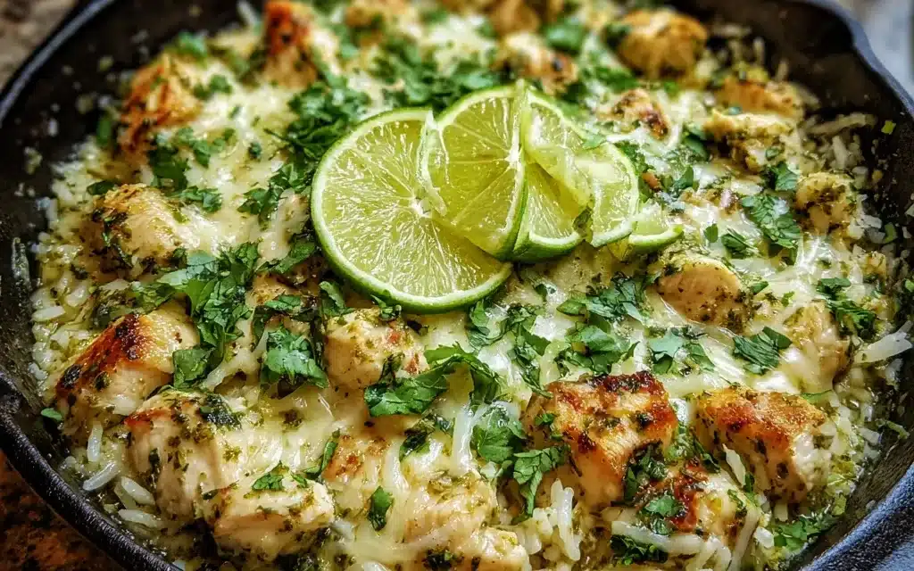Salsa Verde Chicken & Rice Skillet: A Deliciously Quick and Easy Meal