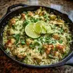 Salsa Verde Chicken & Rice Skillet