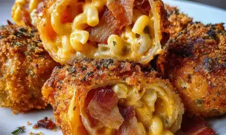 Smoky Bacon Mac & Cheese Egg Roll Bombs