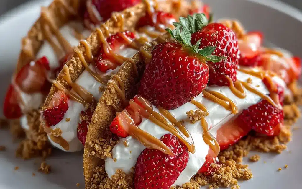Strawberry Crunch Cheesecake Tacos: A Delightful Fusion of Flavors