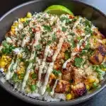 Street Corn Chicken Rice Bowl