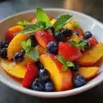 Summer Peach Fruit Salad