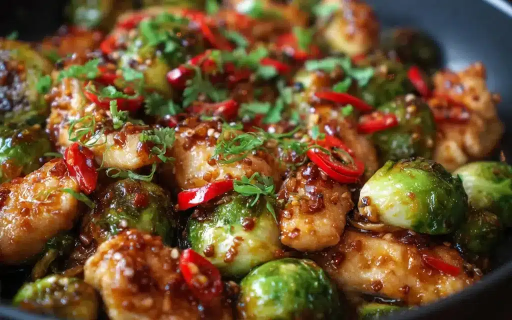 Sweet Chili Chicken And Brussels Sprouts: A Flavor-Packed, Quick Weeknight Meal