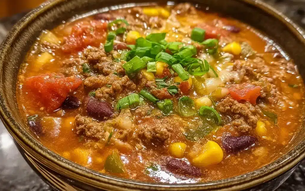 Taco Soup With Ground Beef: A Deliciously Easy Weeknight Meal