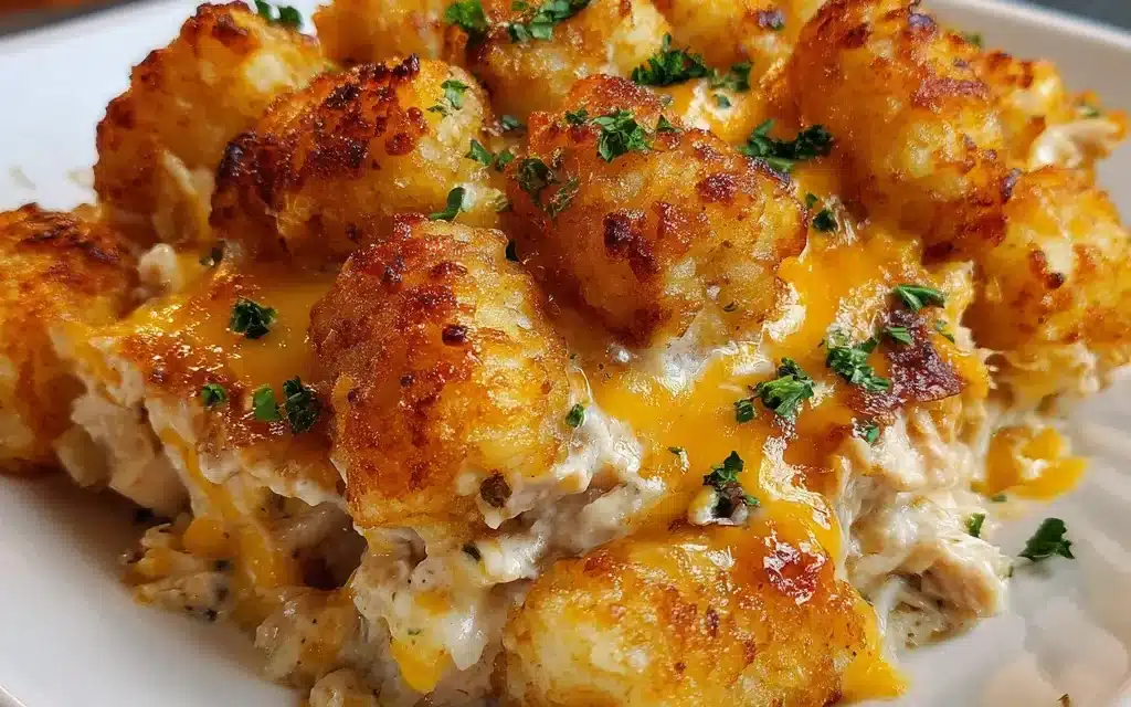 Tater Tot Chicken Casserole: A 6-Ingredient Comfort Food Favorite
