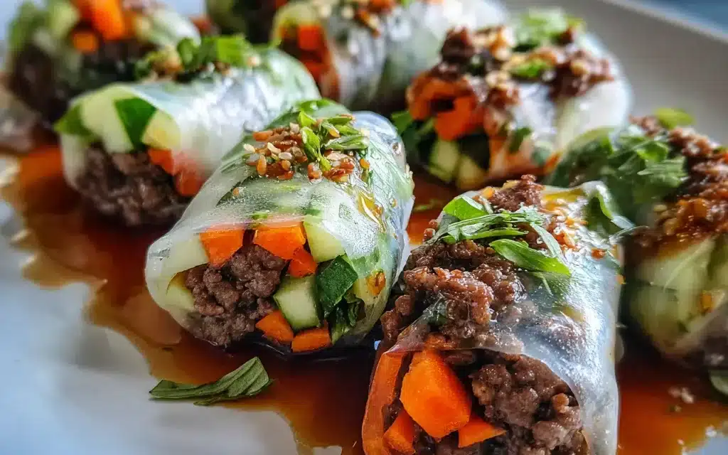 Thai Basil Beef Rolls: A Flavorful Family-Style Feast