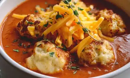 Tomato Soup with Cheddar Bay Dumplings – A Comforting Classic