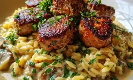 Creamy Pork Tenderloin Medallions with Orzo: A Speedy Weeknight Delight
