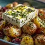 Baked Feta Potatoes