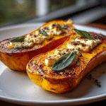 Butternut Squash With Brown Butter And Goat Cheese