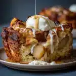 Cardamom Pear Bread Pudding