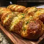 Cheesy Garlic Pretzel Bread