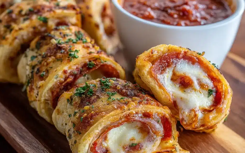Cheesy Pepperoni Pizza Roll Ups: A Delightful Bite-Sized Delight