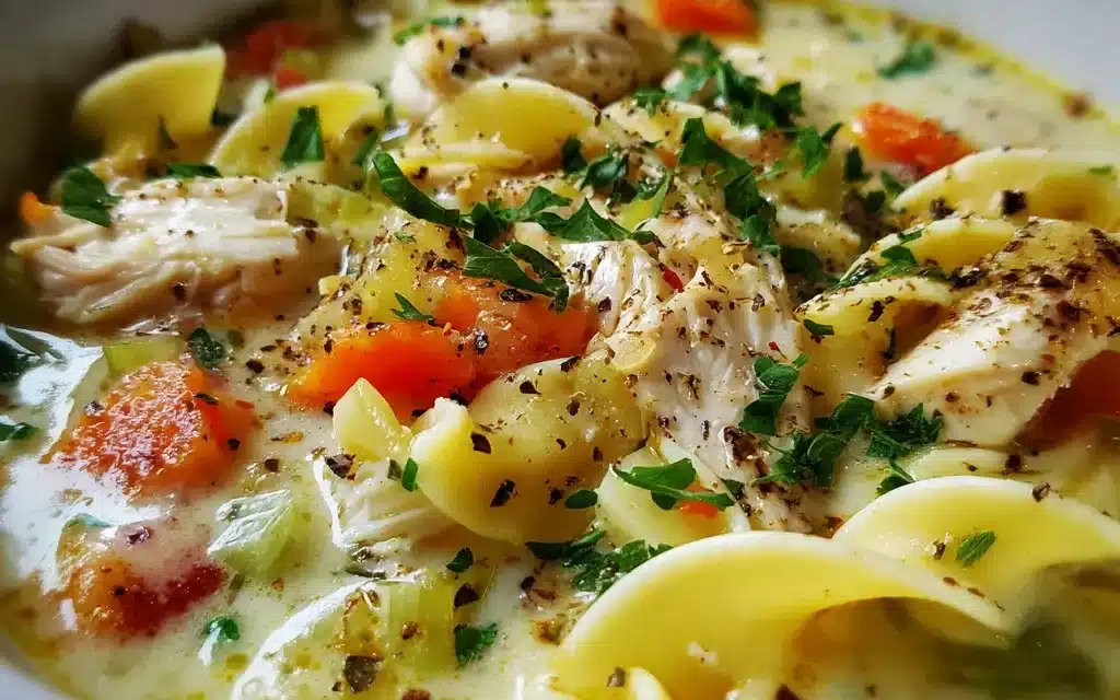 Creamy Chicken Noodle Soup – A Comforting Classic