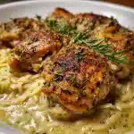 Crockpot Mustard Herb Chicken And Creamy Orzo