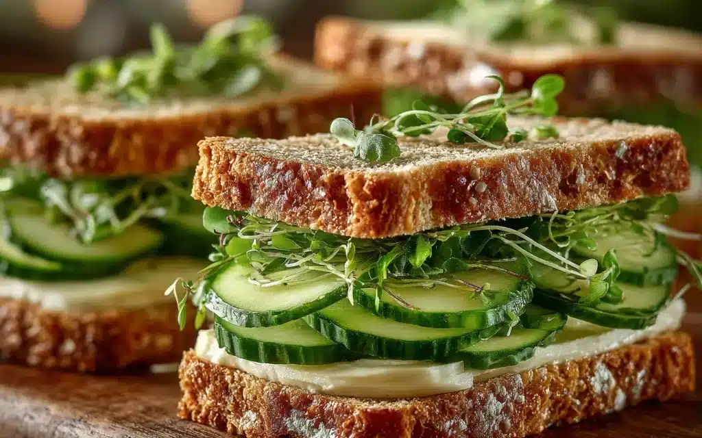 Cucumber And Watercress Tea Sandwiches: A Refreshing 20-Minute Delight