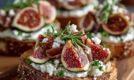 Fig, Burrata & Prosciutto Tartine: A Quick and Delightful Treat