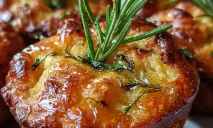 Garlic Rosemary Focaccia Muffins – Effortless and Delicious