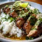 Ginger Lime Pork with Coconut Rice
