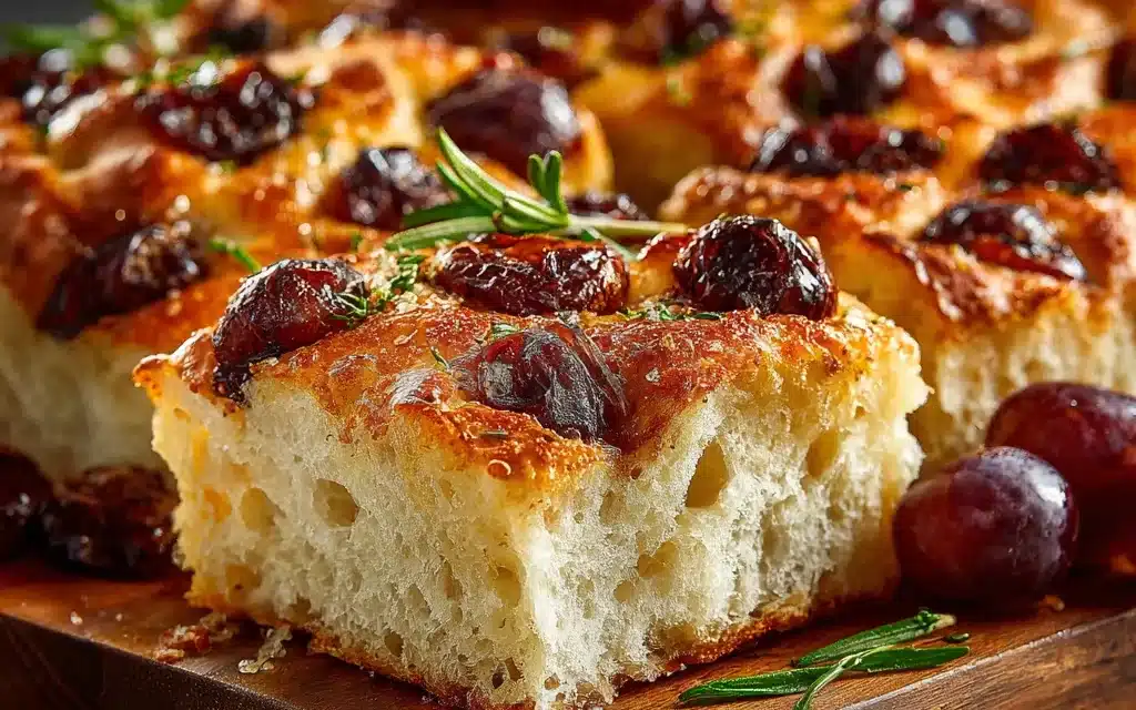 Grape Focaccia With Rosemary: A Classic Italian Delight