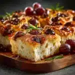 Grape Focaccia With Rosemary
