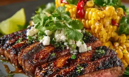 Grilled Flank Steak With Charred Corn Salad – A Mouthwatering Summer Classic