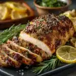 Lemon Garlic Roasted Turkey Breast
