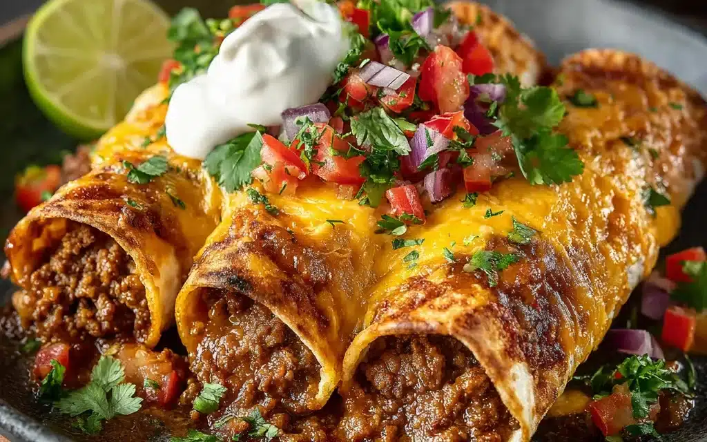 Loaded Beef Enchiladas: Savory, Cheesy, and Ready in a Snap