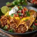 Loaded Beef Enchiladas