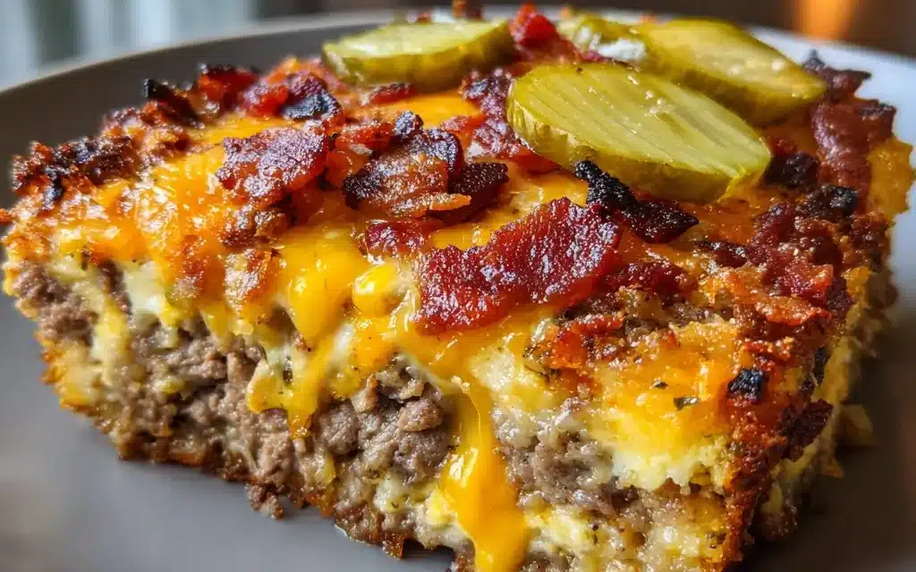 The Ultimate Low-Carb Bacon Cheeseburger Casserole