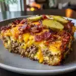 Low-Carb Bacon Cheeseburger Casserole