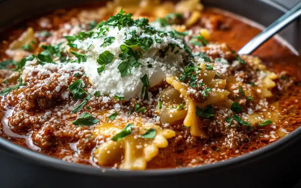 One Pot Lasagna Soup: A Comforting Family-Style Classic