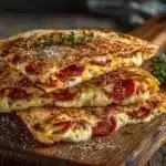 Pepperoni Pizza Quesadillas