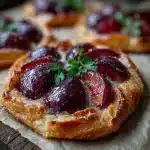 Plum Galette With Almond Cream Filling