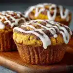 Pumpkin Cinnamon Roll Muffins