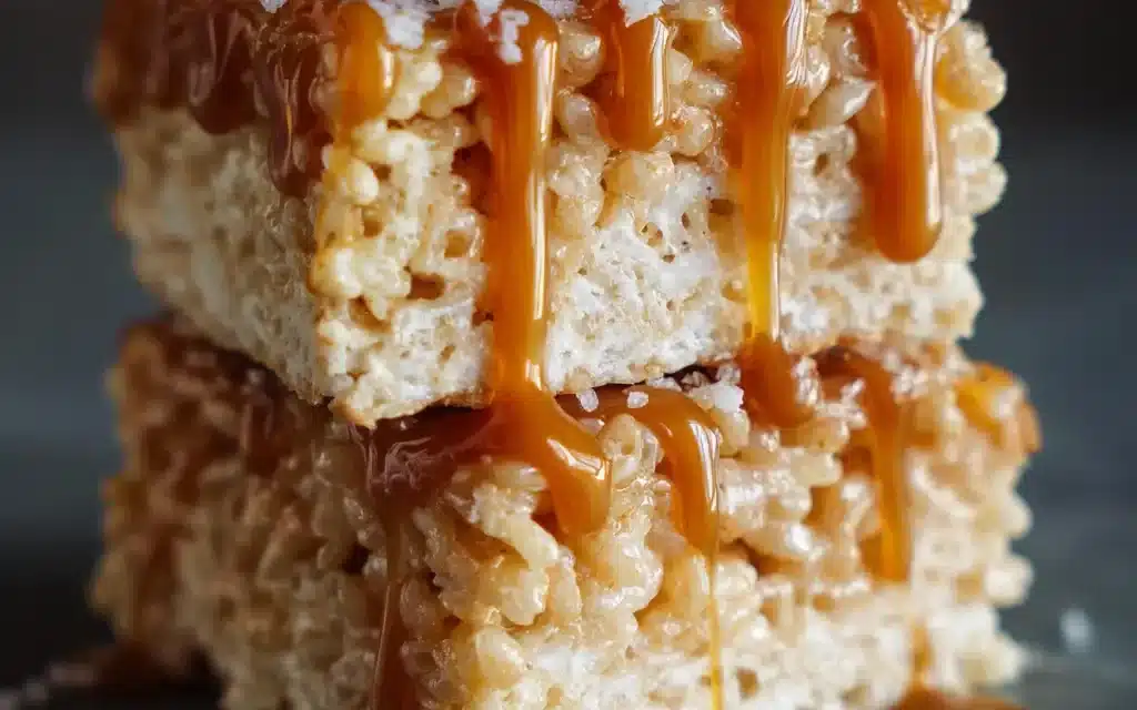 Salted Caramel Rice Krispie Treats – A Scrumptious Classic Dessert