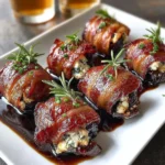 Bacon Wrapped Dates Goat Cheese