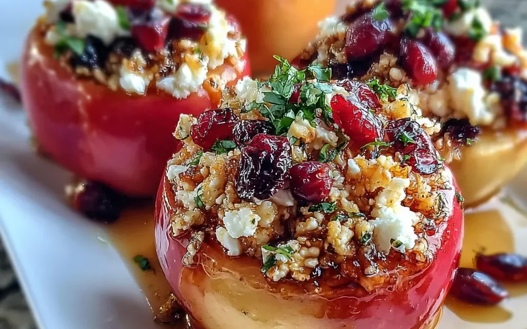 Baked Apples with Feta, Honey, and Cranberries: A Comforting Fall Favorite
