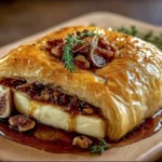 Baked Brie in Puff Pastry With Honey and Fig
