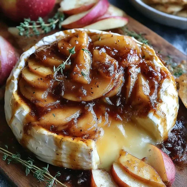 Baked Brie with Caramelized Apples: A Decadent and Delightful Appetizer