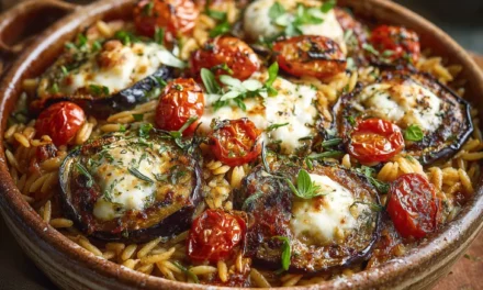 Baked Orzo With Eggplant And Mozzarella: A Scrumptious Weeknight Meal