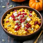 Baked Pumpkin Goat Cheese Risotto