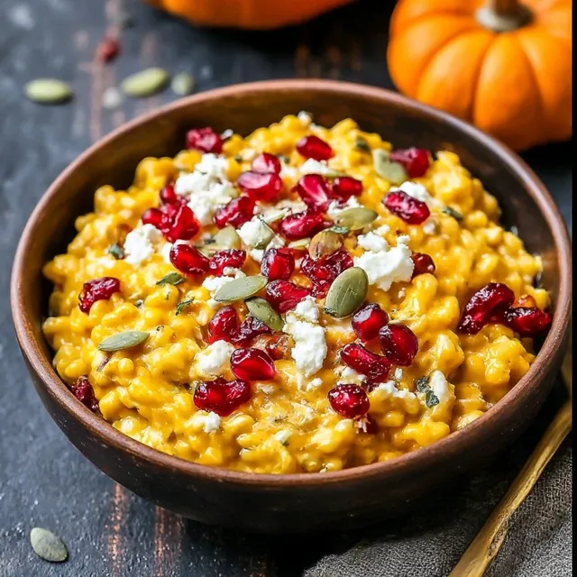 Baked Pumpkin Goat Cheese Risotto: A Delightful Autumnal Delight